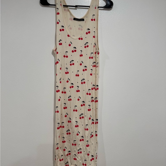 Wildfox Dresses & Skirts - Wildfox Cream Cherry Print sleeveless dress
